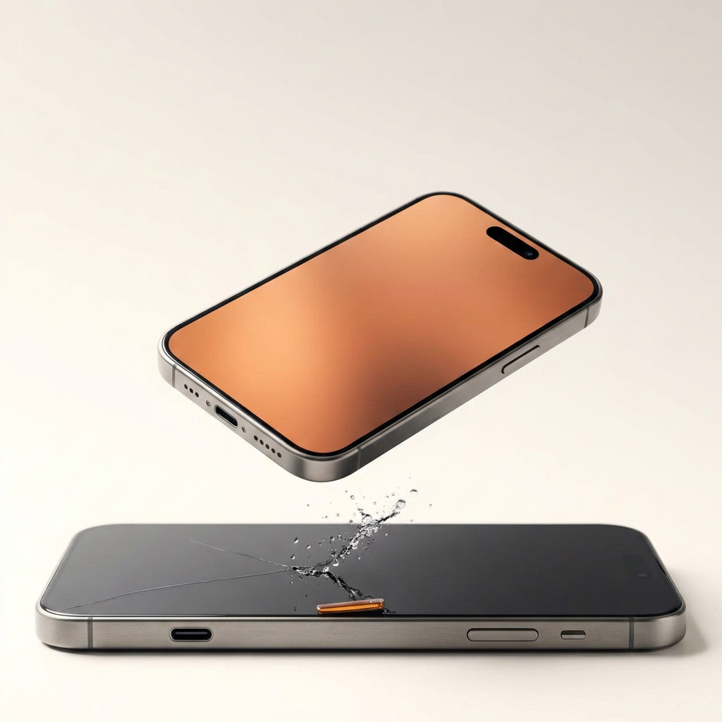 Premium smartphone being repaired
